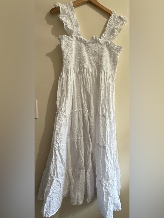 Hill House Dresses & Skirts - Hill House White Ruffle Strap Maxi Dress